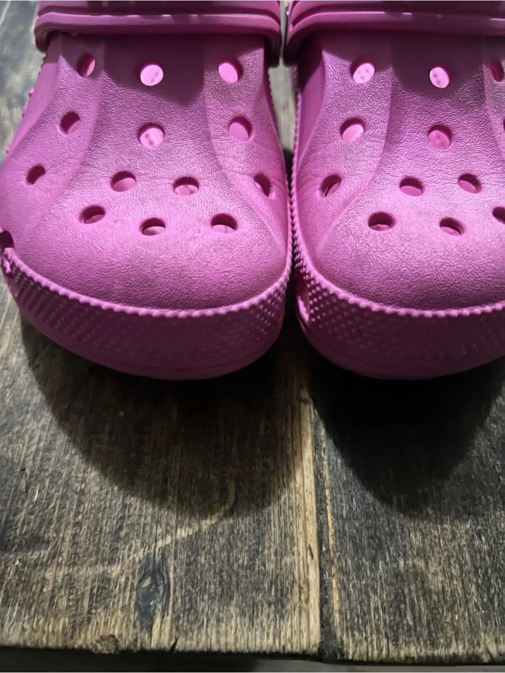 Crocs Size C10 Unisex Kids Magenta Baya Clogs